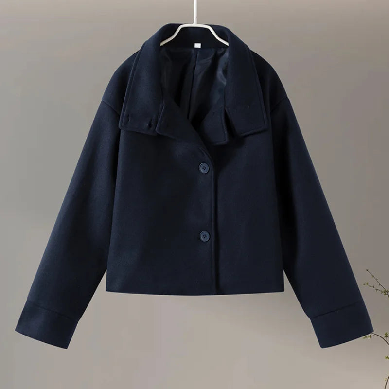 Long Sleeve Woolen Luna Coat