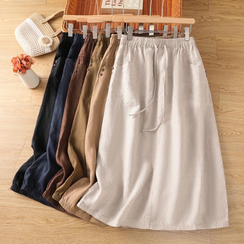 Avery Linen Skirt