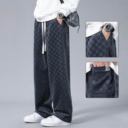 Lusso Corduroy Checkered Joggers