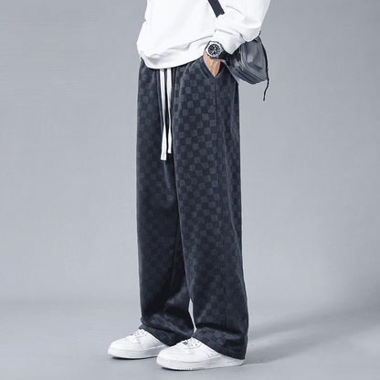 Lusso Corduroy Checkered Joggers