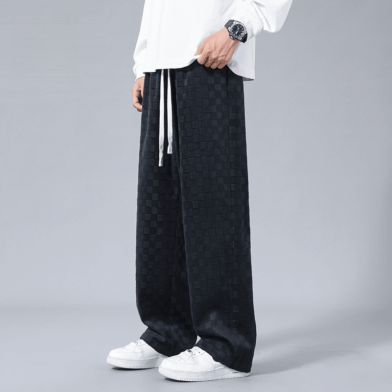 Lusso Corduroy Checkered Joggers