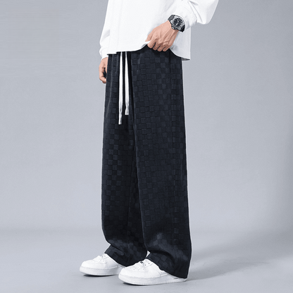 Lusso Corduroy Checkered Joggers