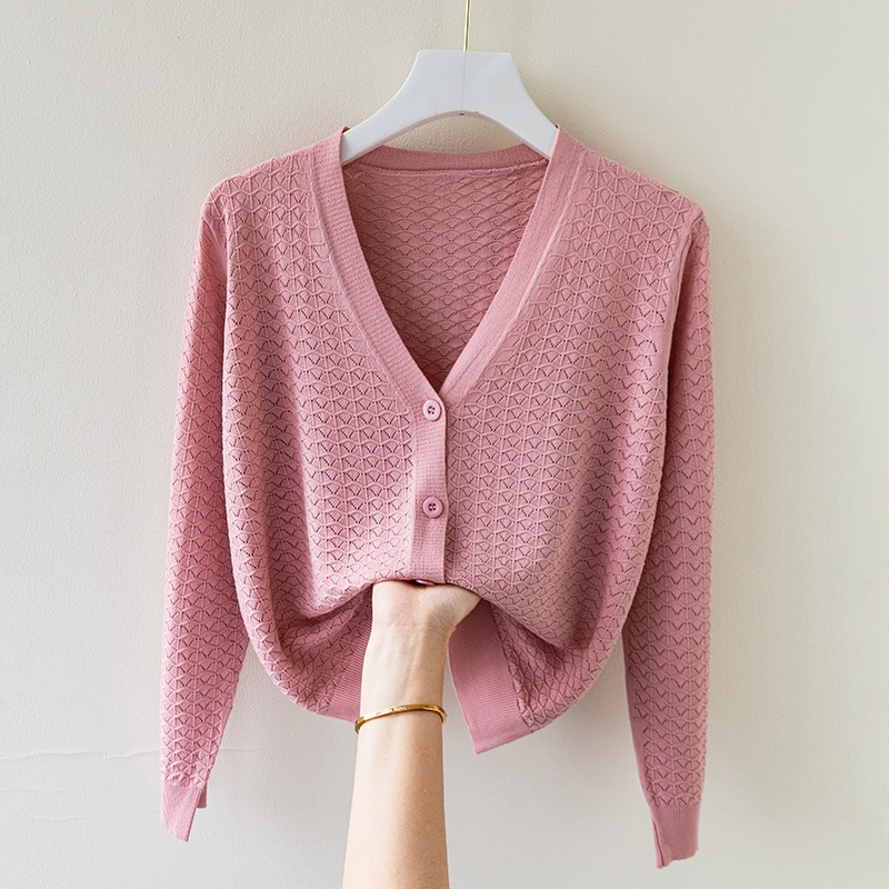 Elara Silk Knit Cardigan