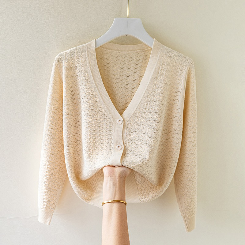 Elara Silk Knit Cardigan