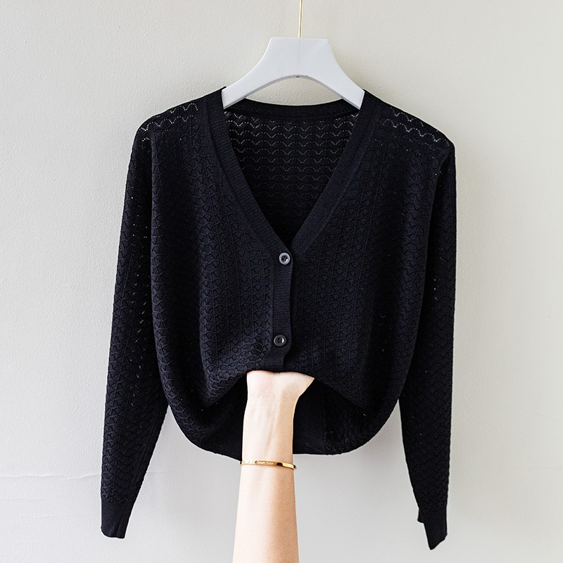 Elara Silk Knit Cardigan