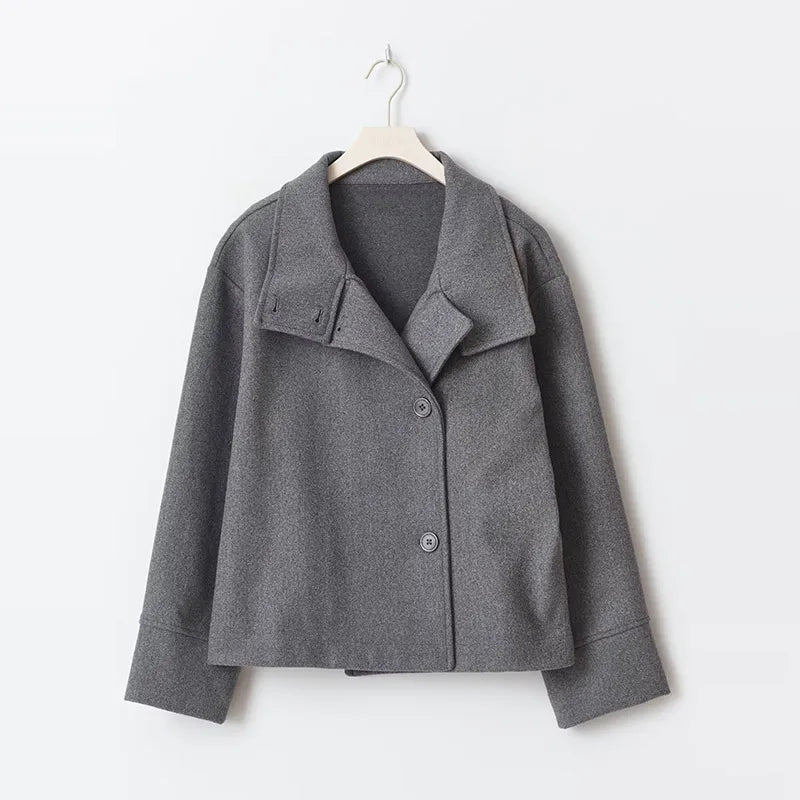 Long Sleeve Woolen Luna Coat