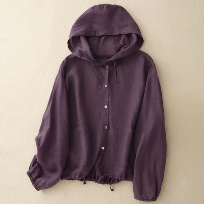 Ella Linen Hoodie