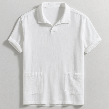 Hudson Linen Polo Shirt