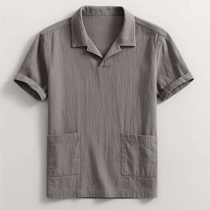 Hudson Linen Polo Shirt