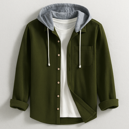 Arlo Corduroy Hoodie Shirt