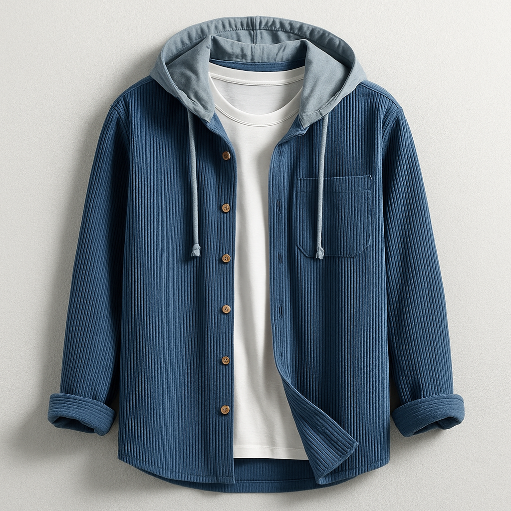 Arlo Corduroy Hoodie Shirt