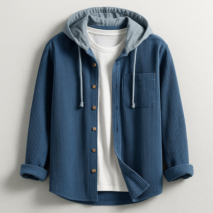 Arlo Corduroy Hoodie Shirt