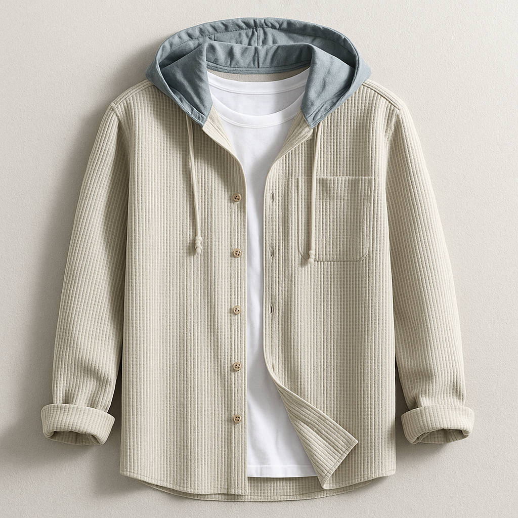 Arlo Corduroy Hoodie Shirt