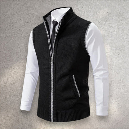 Henri | Full-Zip Knit Vest