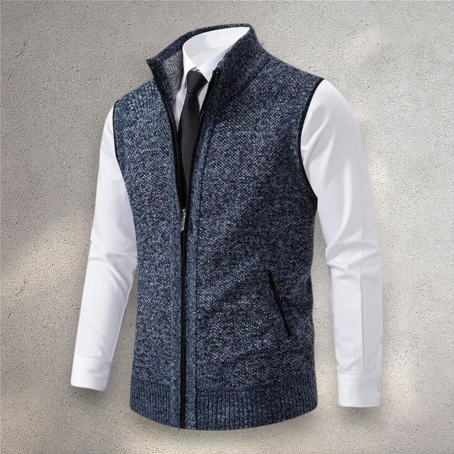 Henri | Full-Zip Knit Vest