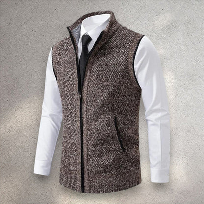 Henri | Full-Zip Knit Vest
