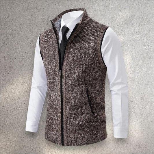 Henri | Full-Zip Knit Vest