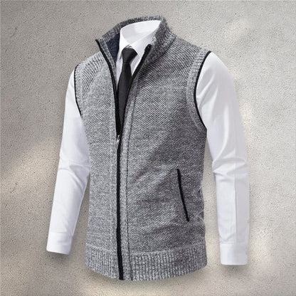 Henri | Full-Zip Knit Vest