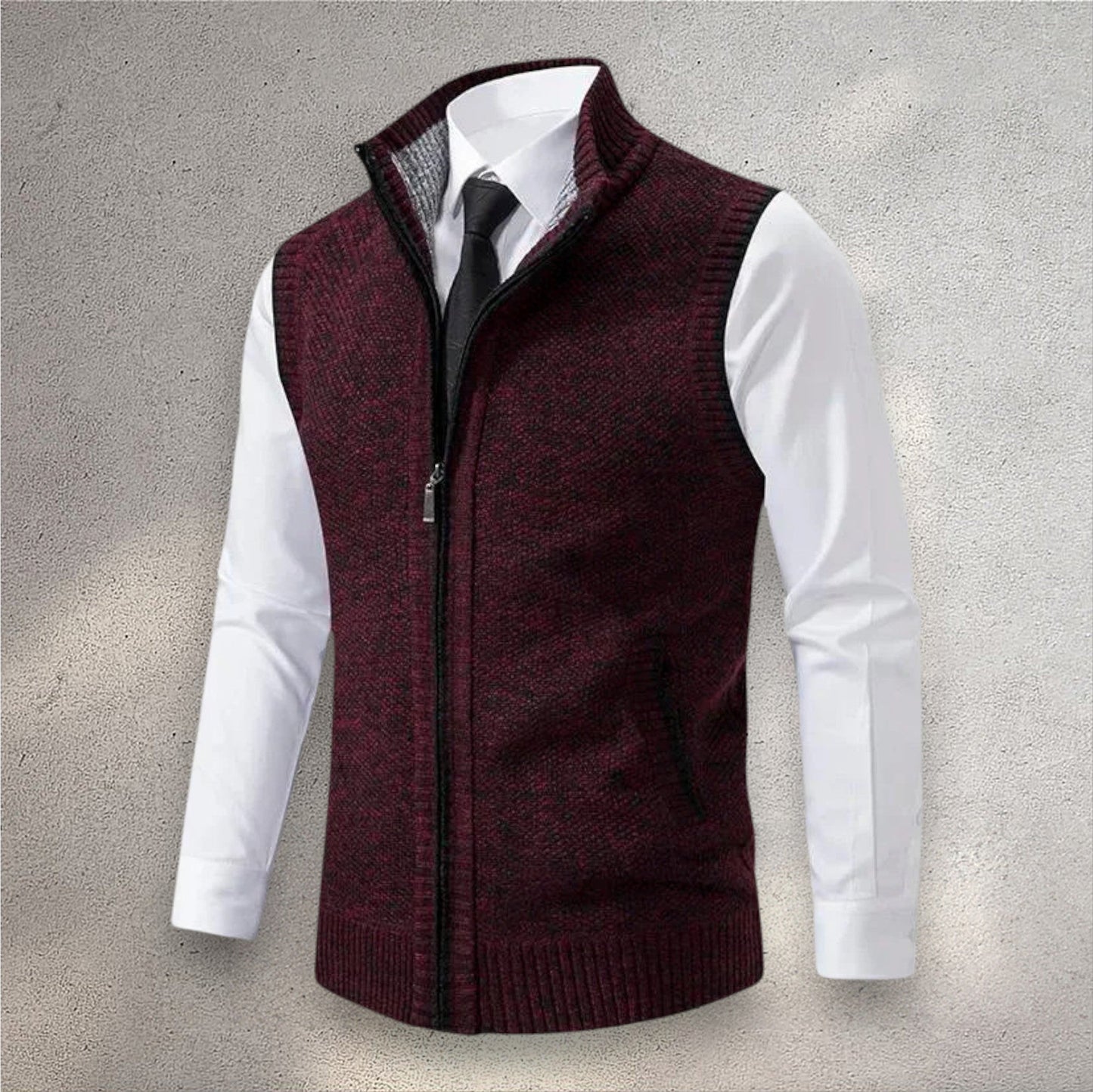 Henri | Full-Zip Knit Vest