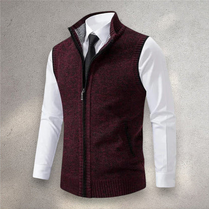 Henri | Full-Zip Knit Vest
